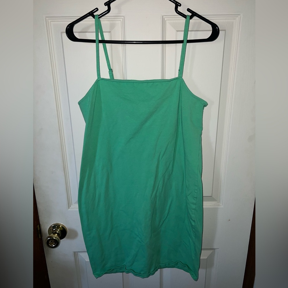 Forever 21 bright green mini dress 0X